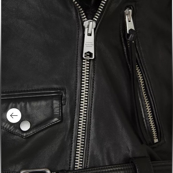 All Saints Luna Shearling Biker Jacket - Picture 6 of 15